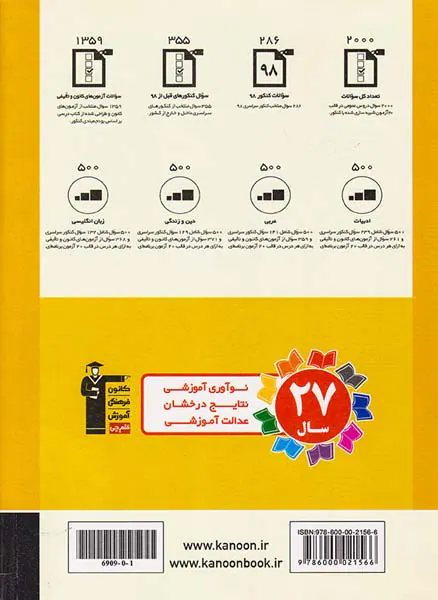 کتاب20مجموعه سوال عمومی کنکور علوم انسانی انتشارات کانون فرهنگی آموزش قلم چی